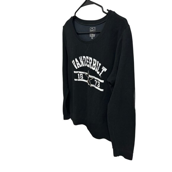 U-Trau Vanderbilt 1873 XL Long Sleeve Sweatshirt Black Retro Graphic Design - Picture 3 of 10